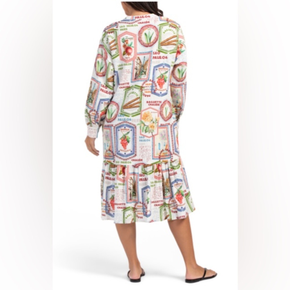 Maison d'Amélie Paris themed 3/4 sleeve dress - Picture 2 of 7